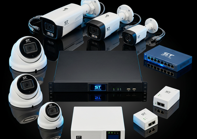 Оборудование видеонаблюдения ST